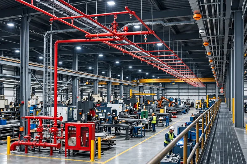 Manufacturing fire safety application