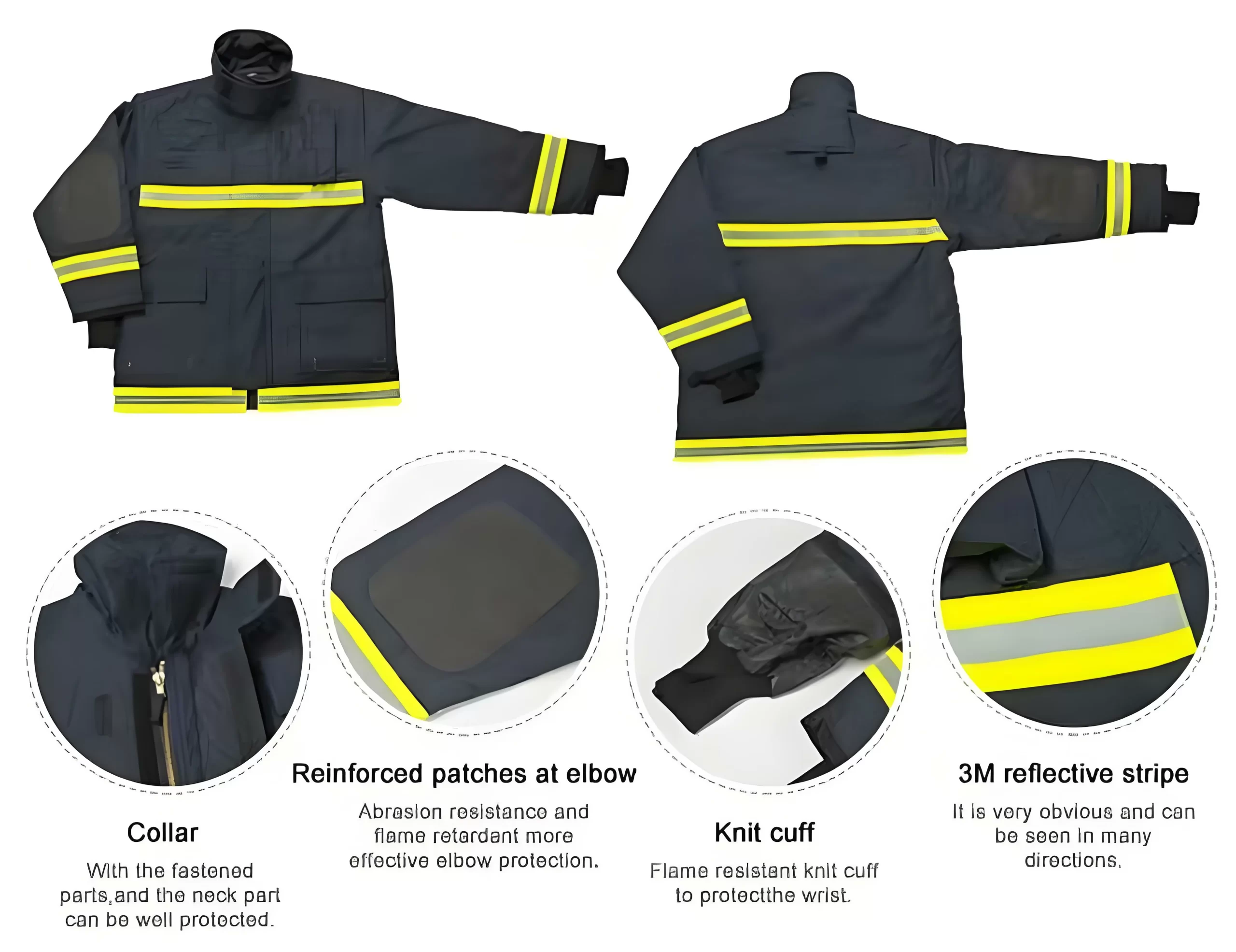 black turnout gear top detail