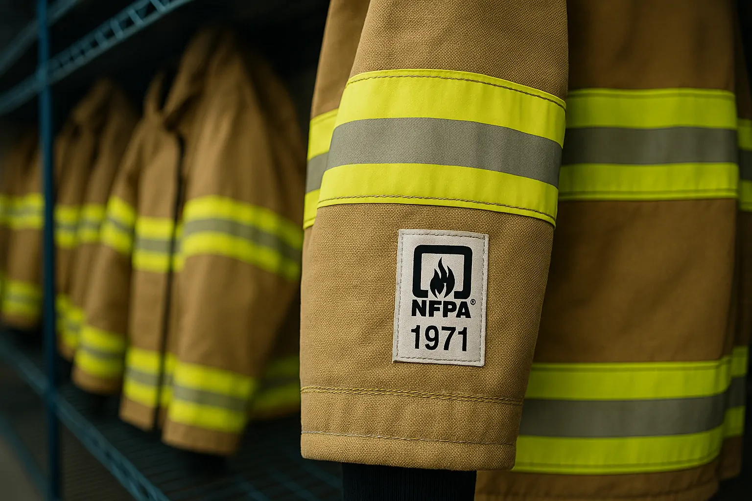turnout gear with NFPA