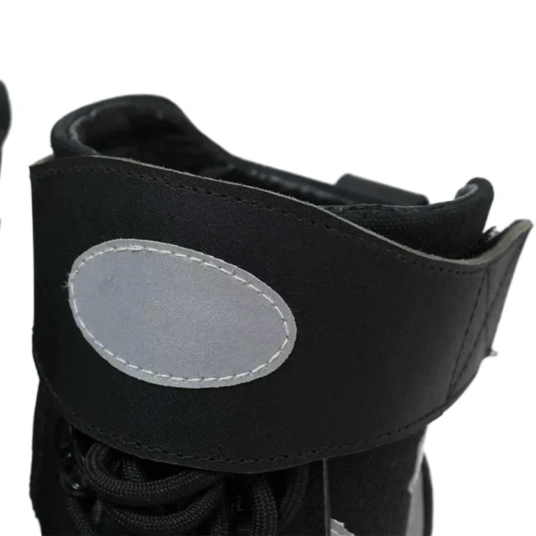 detail of wildland fire boots