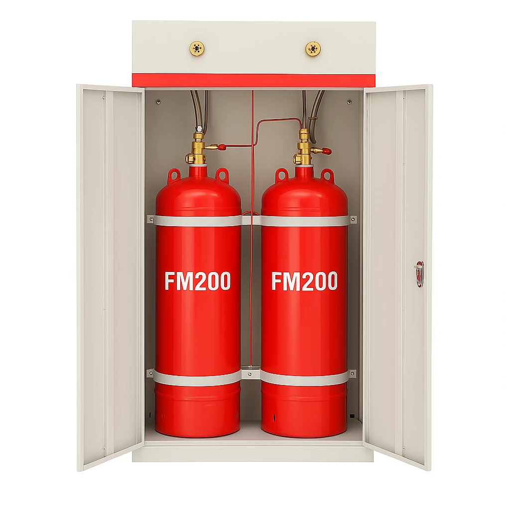 Dual-Cabinet Configuration fm200 fire suppression systems