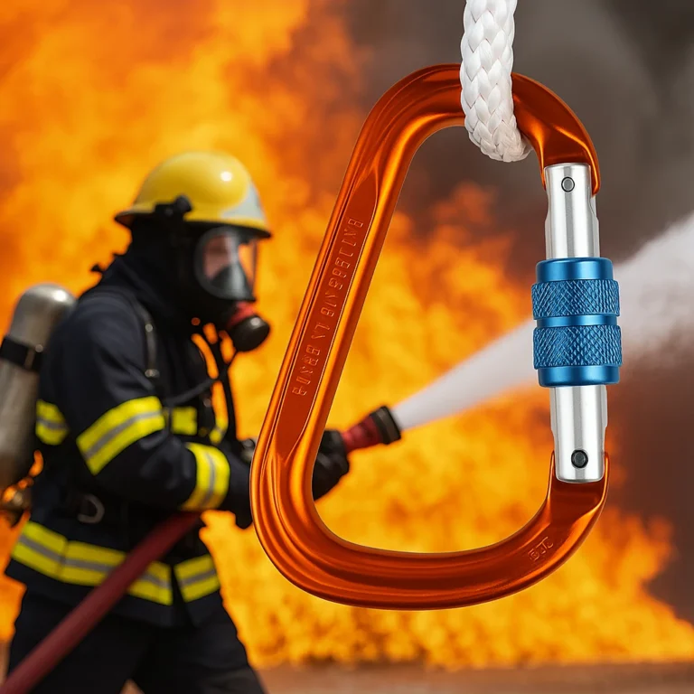 application of firefighter carabiner