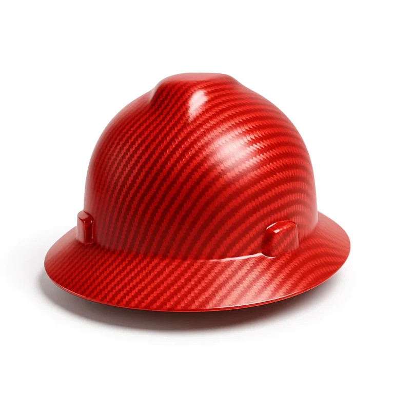 red carbon fiber helmet