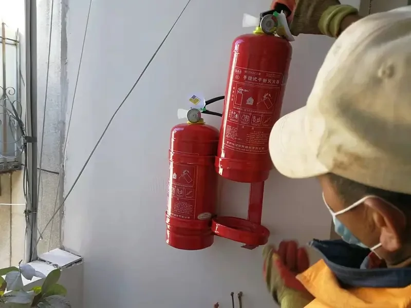Installation of house fire extinguishers